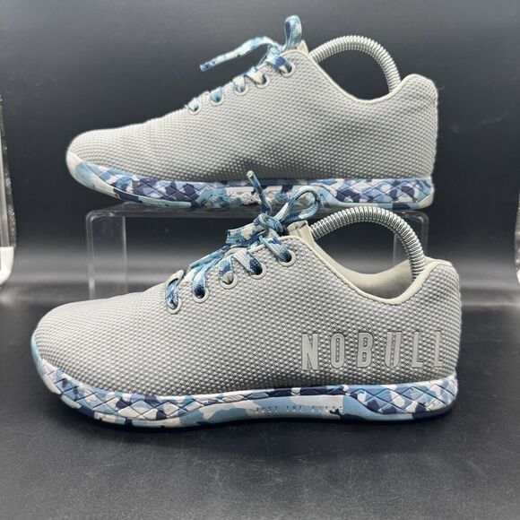 NOBULL Other - Nobull Blue Camo Outwork Trainer Shoes Men’s Size 7 Women’s 8.5 SuperFabric EUC